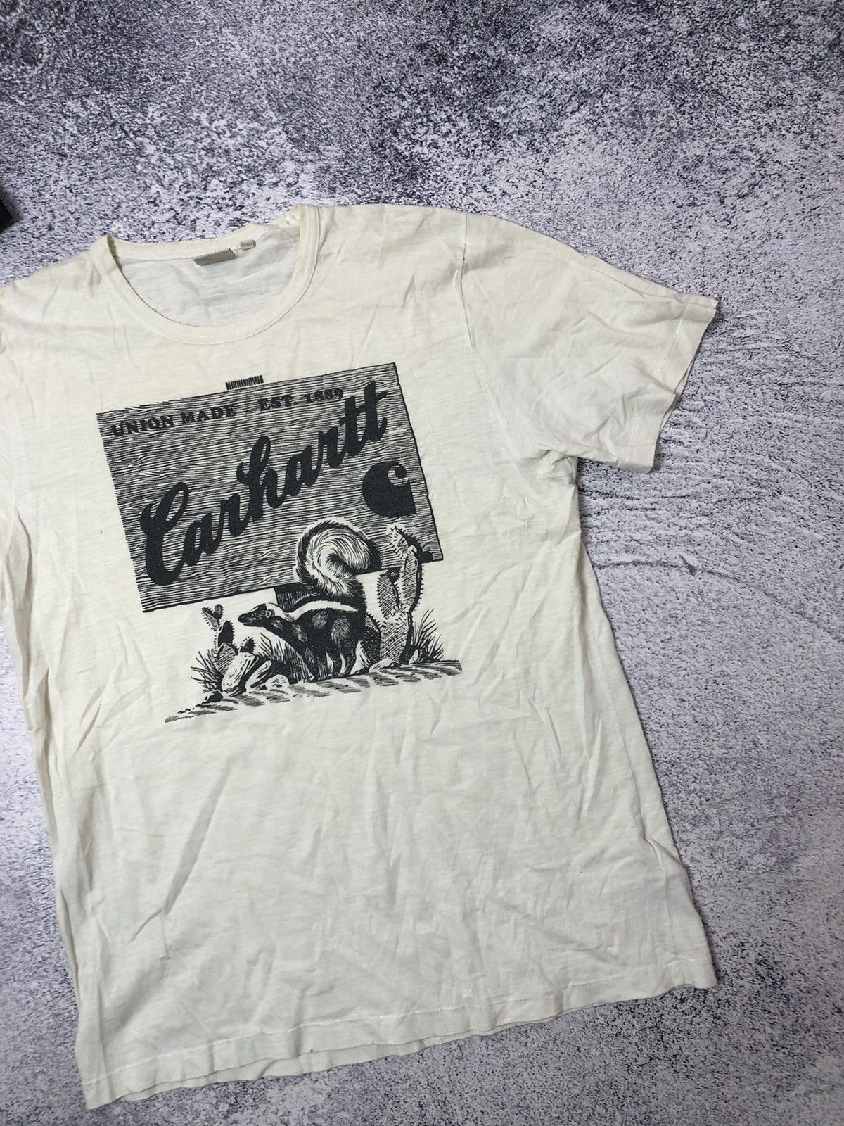 Carhartt Vintage T-shirt Carhartt size L rare y2k usa casual ykk Size US L / EU 52-54 / 3 - 3 Thumbnail