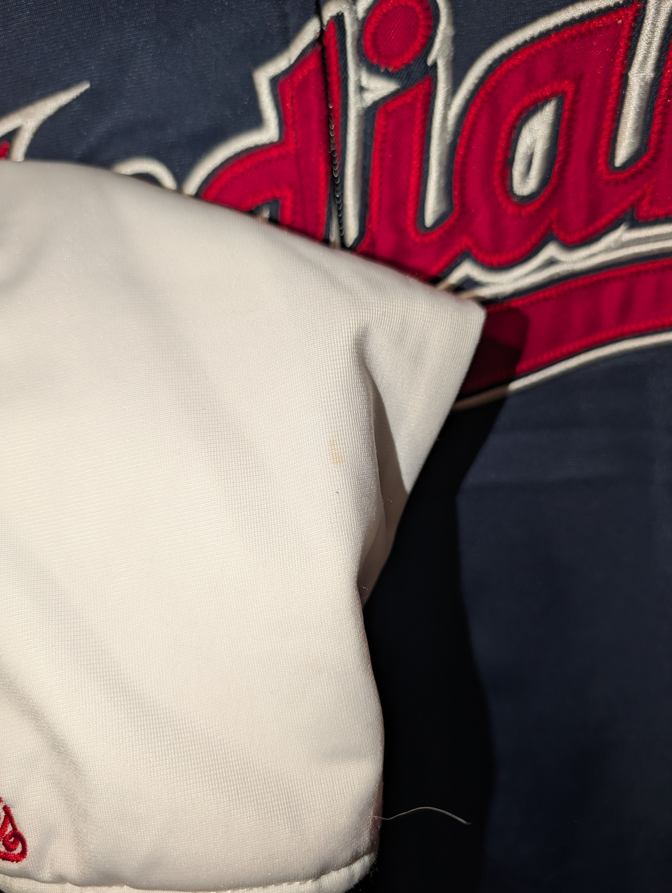 MLB Cleveland Indians Sports Team Sweatshirt Jacket Stitches Size US XL / EU 56 / 4 - 5 Thumbnail