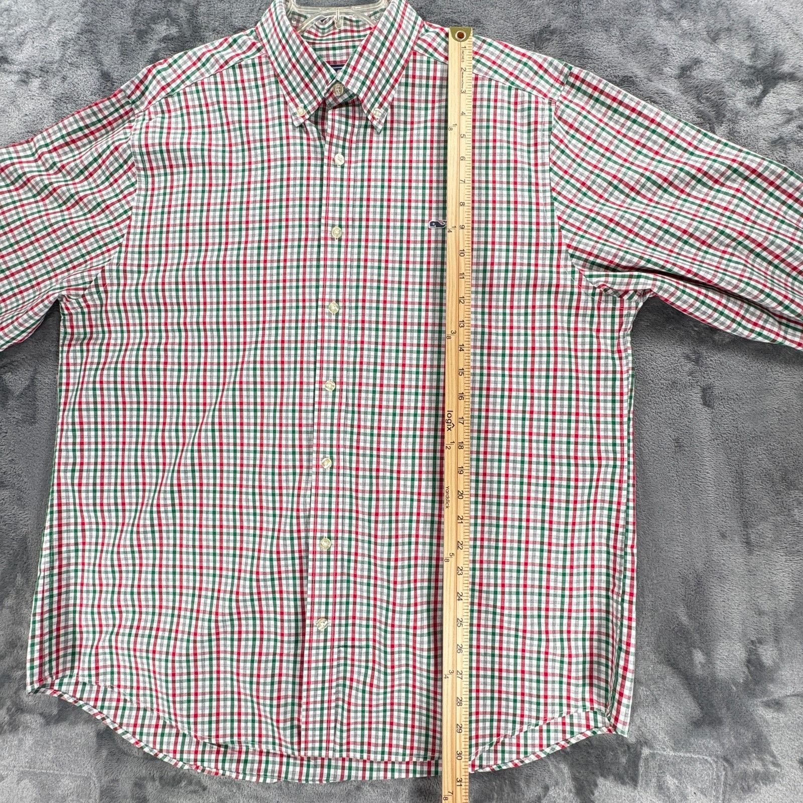 Vineyard Vines Vineyard Vines Christmas Colors Slim Fit Whale Shirt Button Size US XL / EU 56 / 4 - 6 Thumbnail