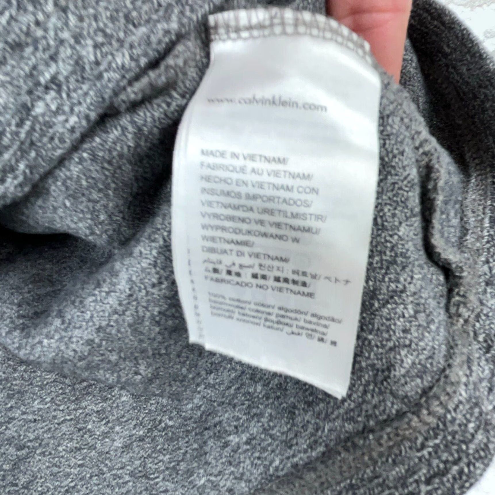 Calvin Klein Calvin Klein Sweater Adult L Gray Knit 1/4 Zip All Seasons Lightweight Logo Mens Size US L / EU 52-54 / 3 - 7 Thumbnail