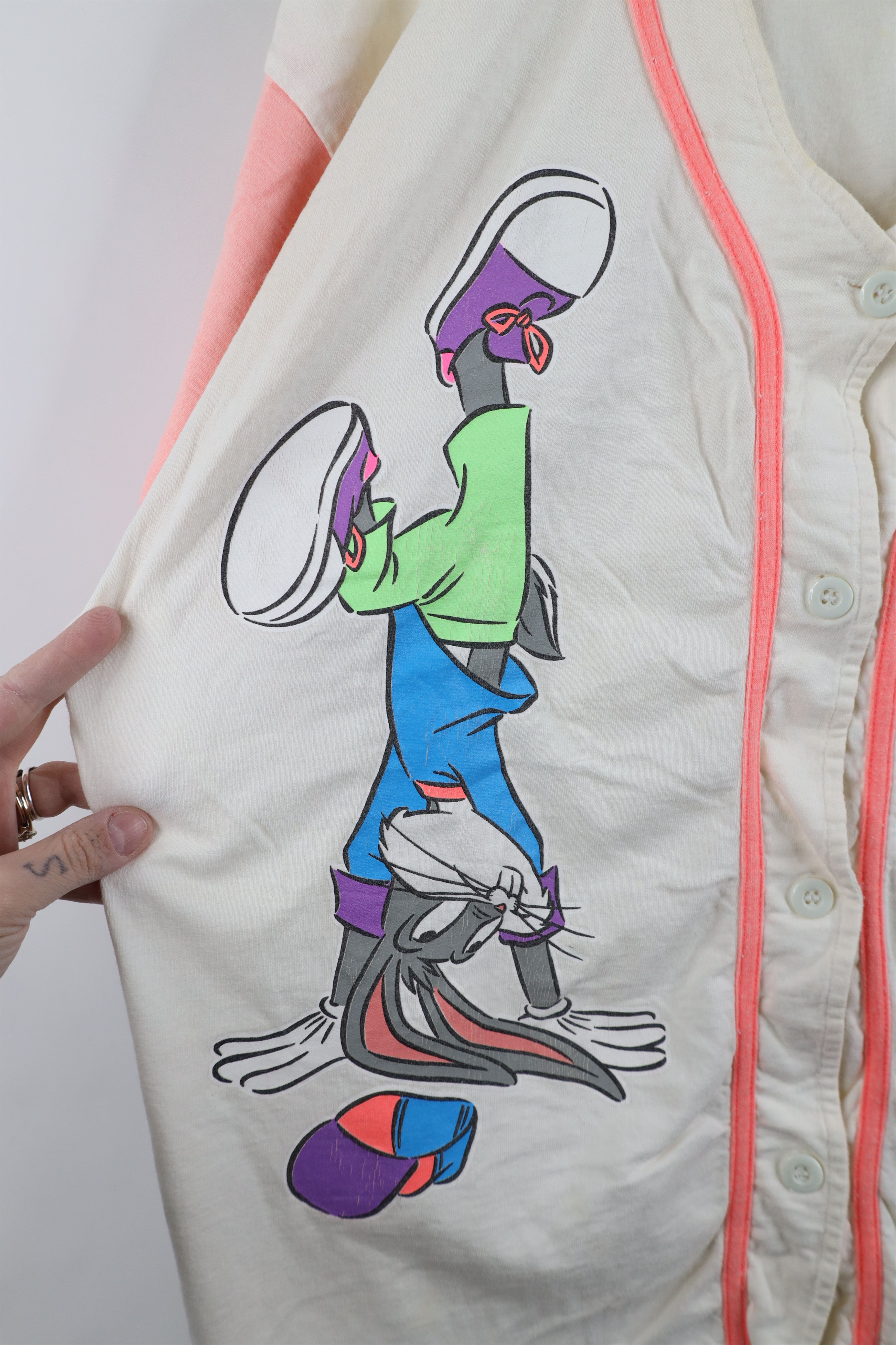 Vintage Vintage 90s Looney Tunes Hop Fresh Prince Baseball Jersey Size US XL / EU 56 / 4 - 6 Thumbnail