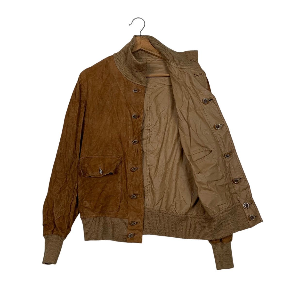 Japanese Brand Japanese Brand Reversible Leather Bomber Jacket Size S / US 4 / IT 40 - 9 Thumbnail