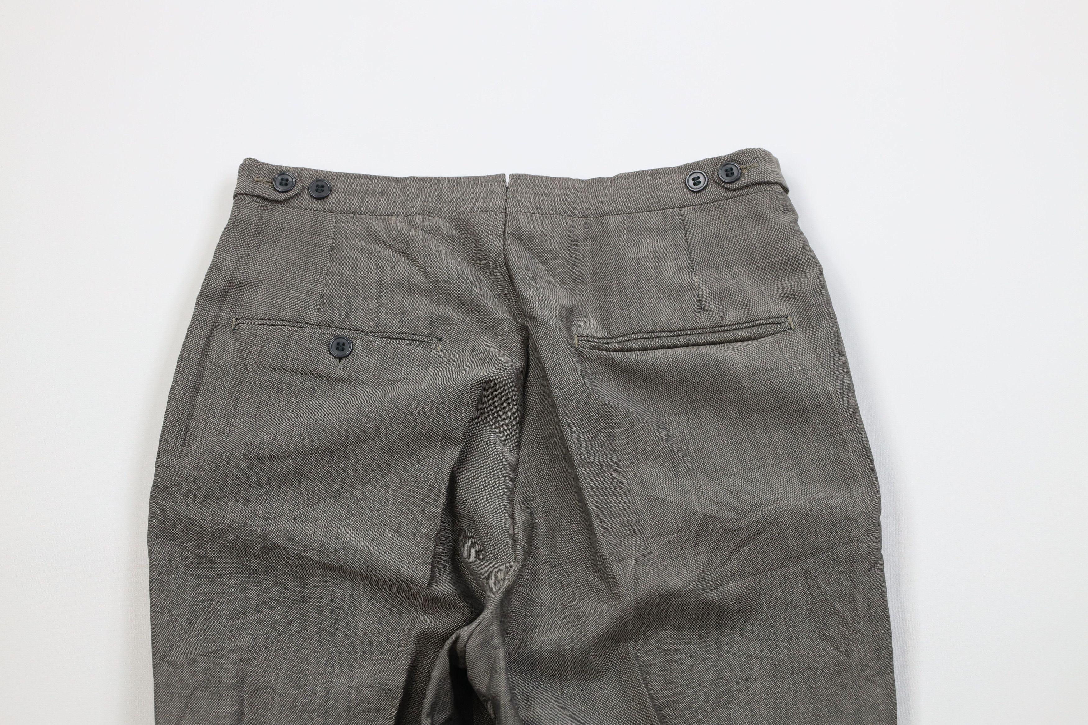 Vintage Vintage 50s Rockabilly Wool Rayon Gabardine Chino Pants USA Size US 28 / EU 44 - 11 Thumbnail