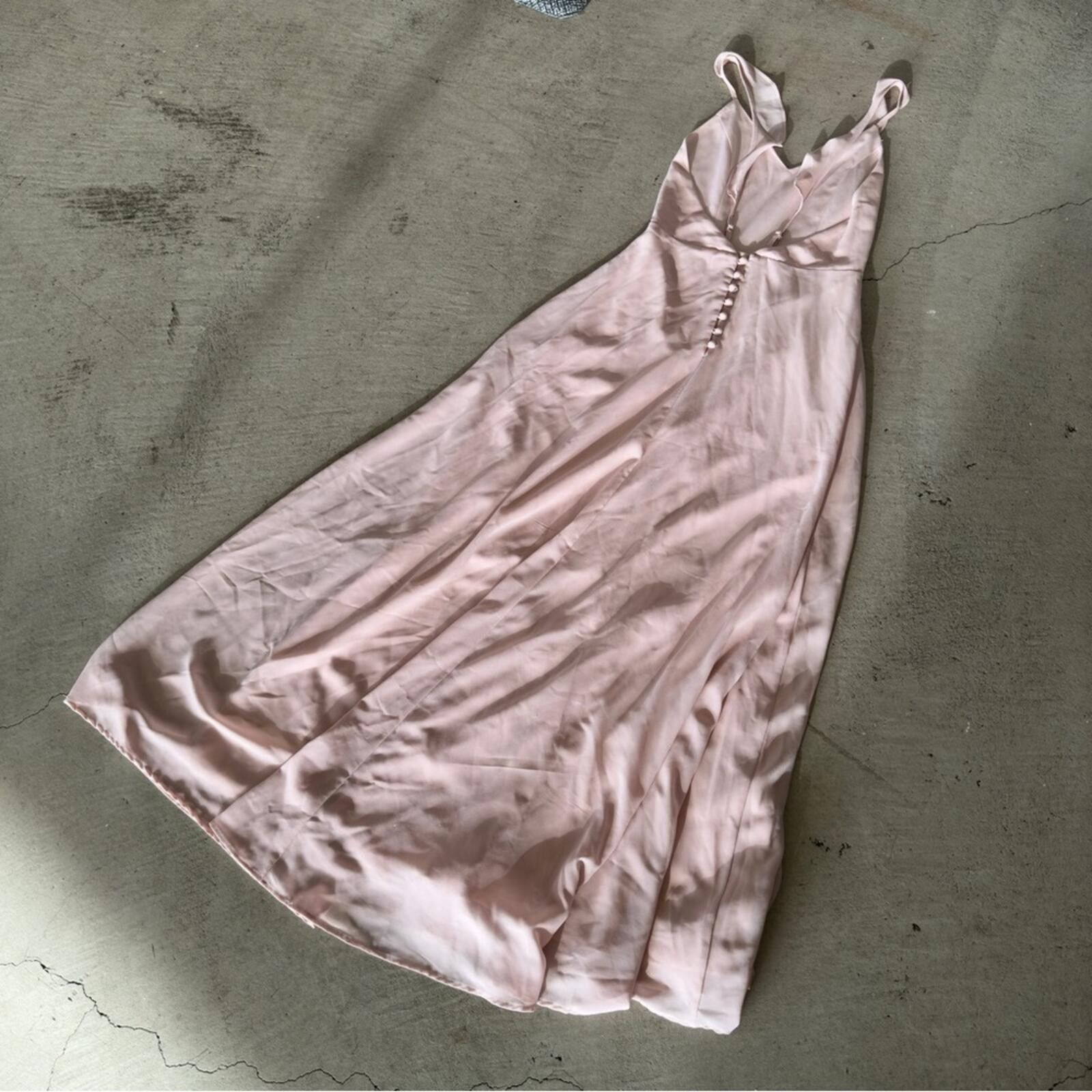 Lulus Lulus / Meteoric Rise Blush Maxi Dress / small / blush pink Size S / US 4 / IT 40 - 12 Thumbnail