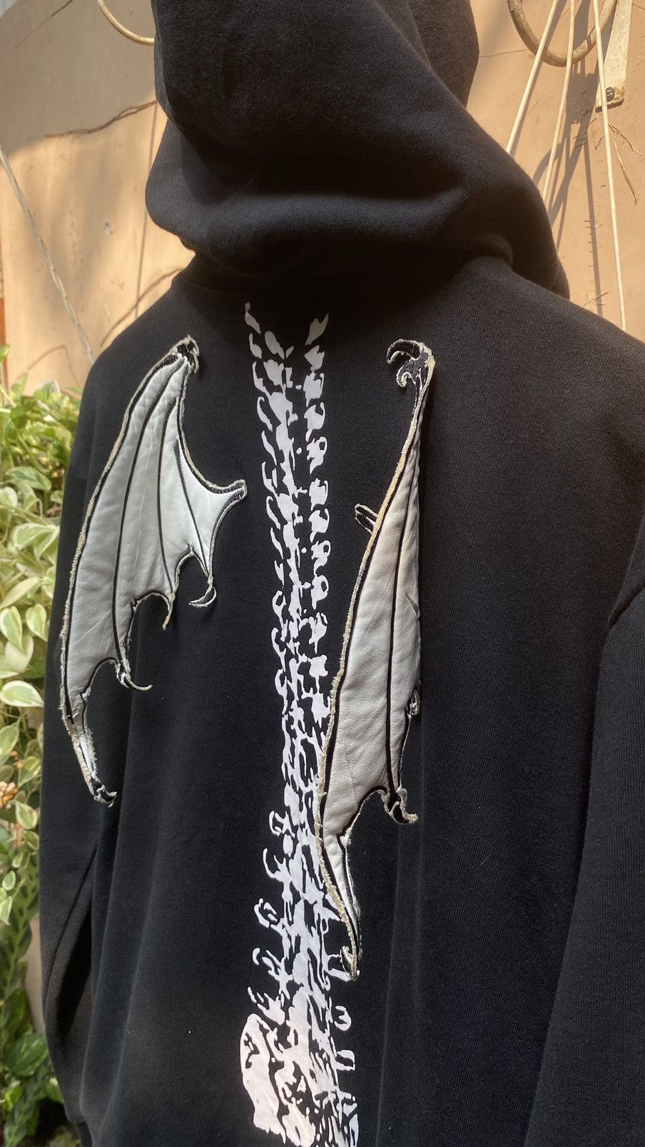 14th Addiction × If Six Was Nine × Le Grande Bleu (L.G.B.) Y2K Skeleton Glad News Skull Zip Hoodie Size US M / EU 48-50 / 2 - 5 Thumbnail