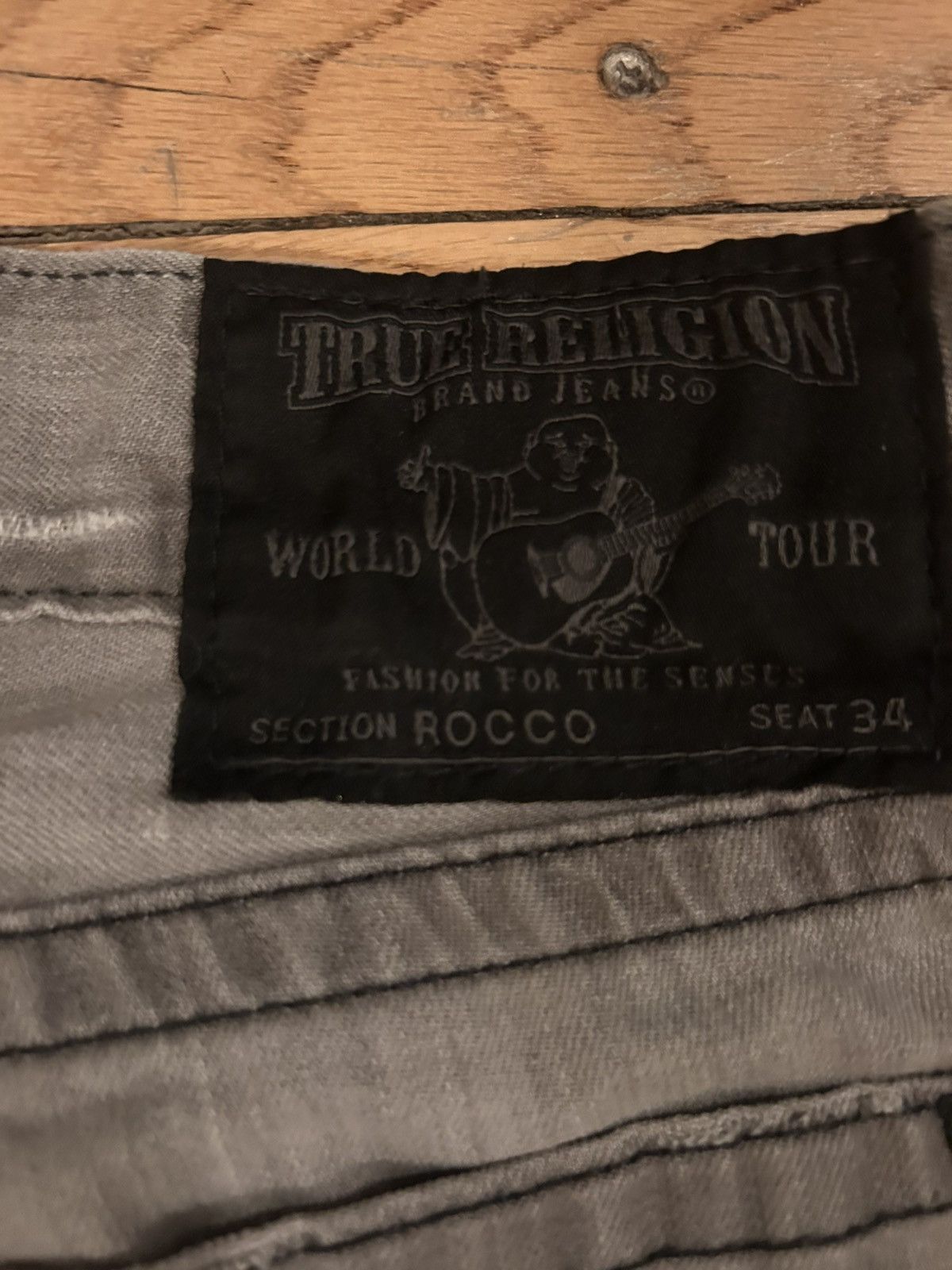 True Religion Gray and black true religion jeans. Size US 31 - 3 Thumbnail