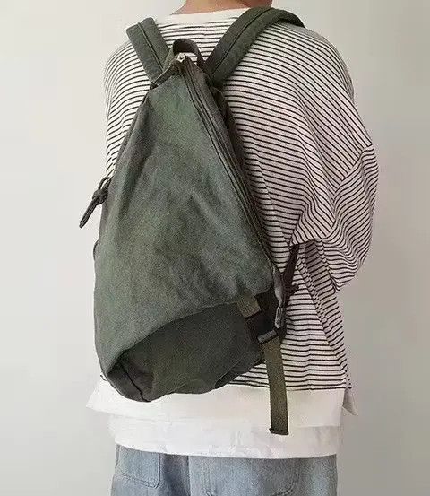 Dxpe Chef Retro y2k irregular canvas backpack aesthetic Size ONE SIZE - 2 Thumbnail