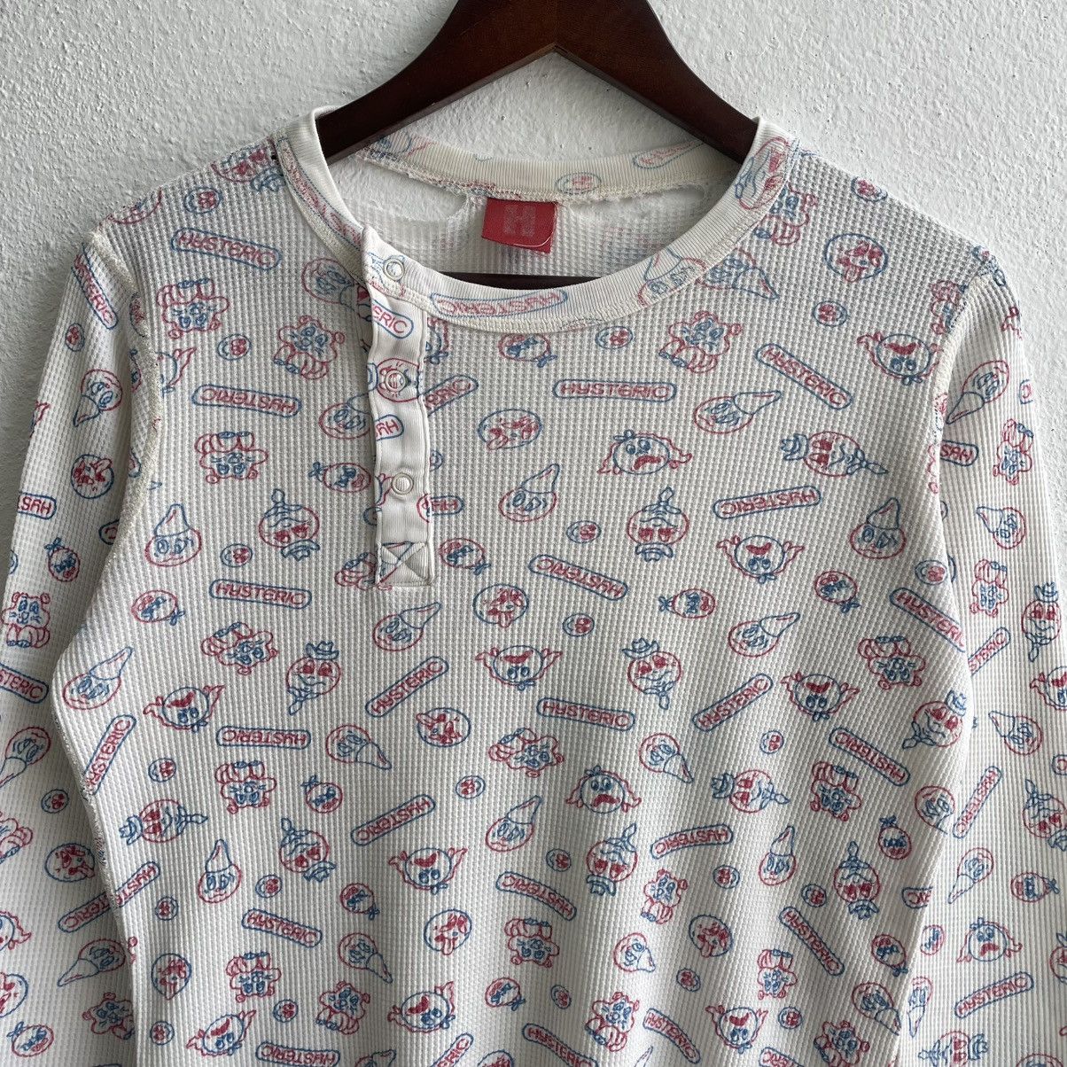 Hysteric Glamour Vintage Distress Hysteric Glamour Waffle Longsleeve Shirts Size S / US 4 / IT 40 - 3 Thumbnail