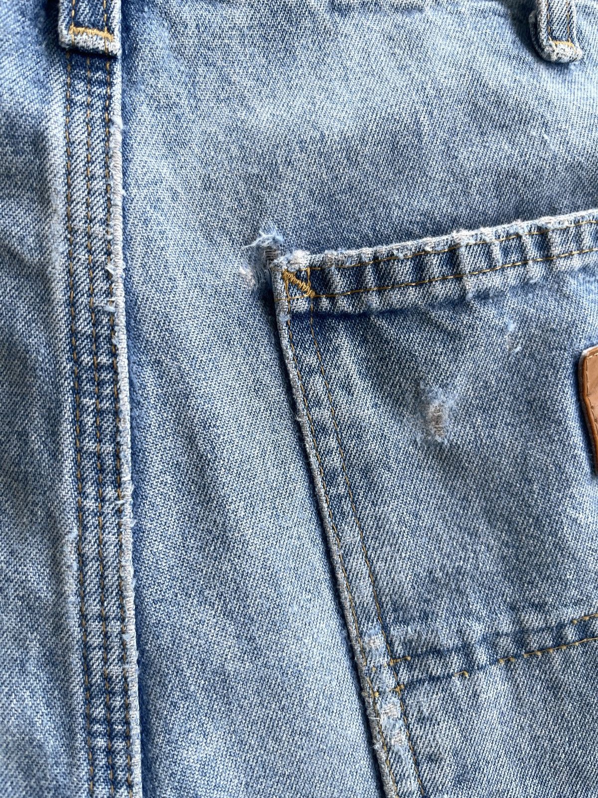 Carhartt Vintage Carhartt Carpenter Distressed Denim Size US 32 / EU 48 - 10 Thumbnail