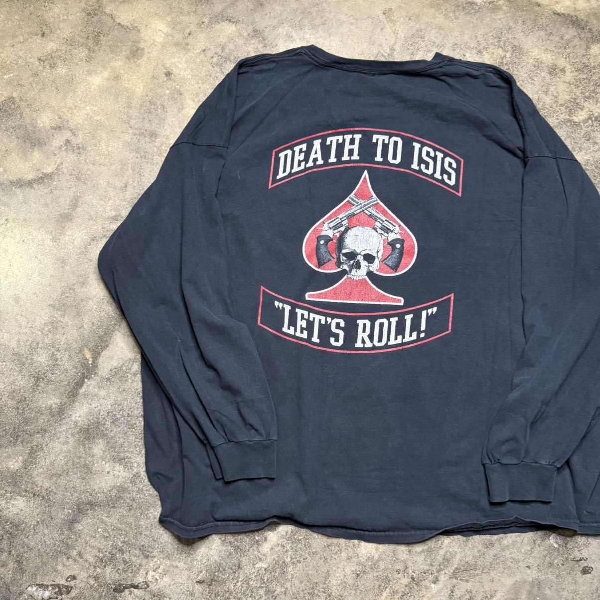 Vintage vintage death to isis army baggy longsleeve tshirt Size US XXL / EU 58 / 5 - 8 Thumbnail
