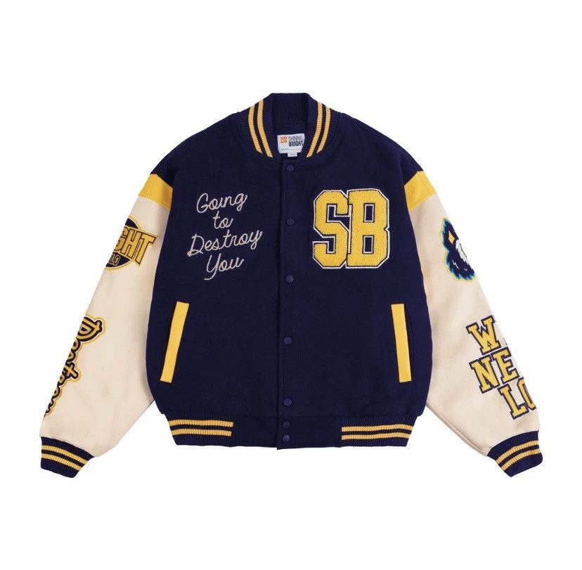 Bomber Jacket shining varsity jacket campus varsity jacket navy ...