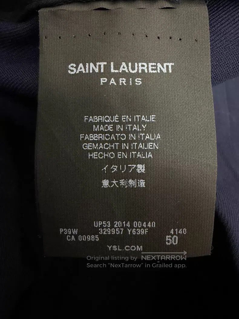 Saint Laurent Paris Saint Laurent Paris Navy Basic Trousers i Size US 34 / EU 50 - 5 Thumbnail