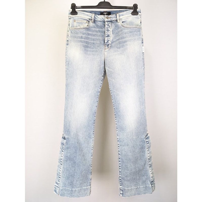 Amiri o1rshd1 Stack Flare Jeans in Stone Indigo Size US 32 / EU 48 - 2 Thumbnail