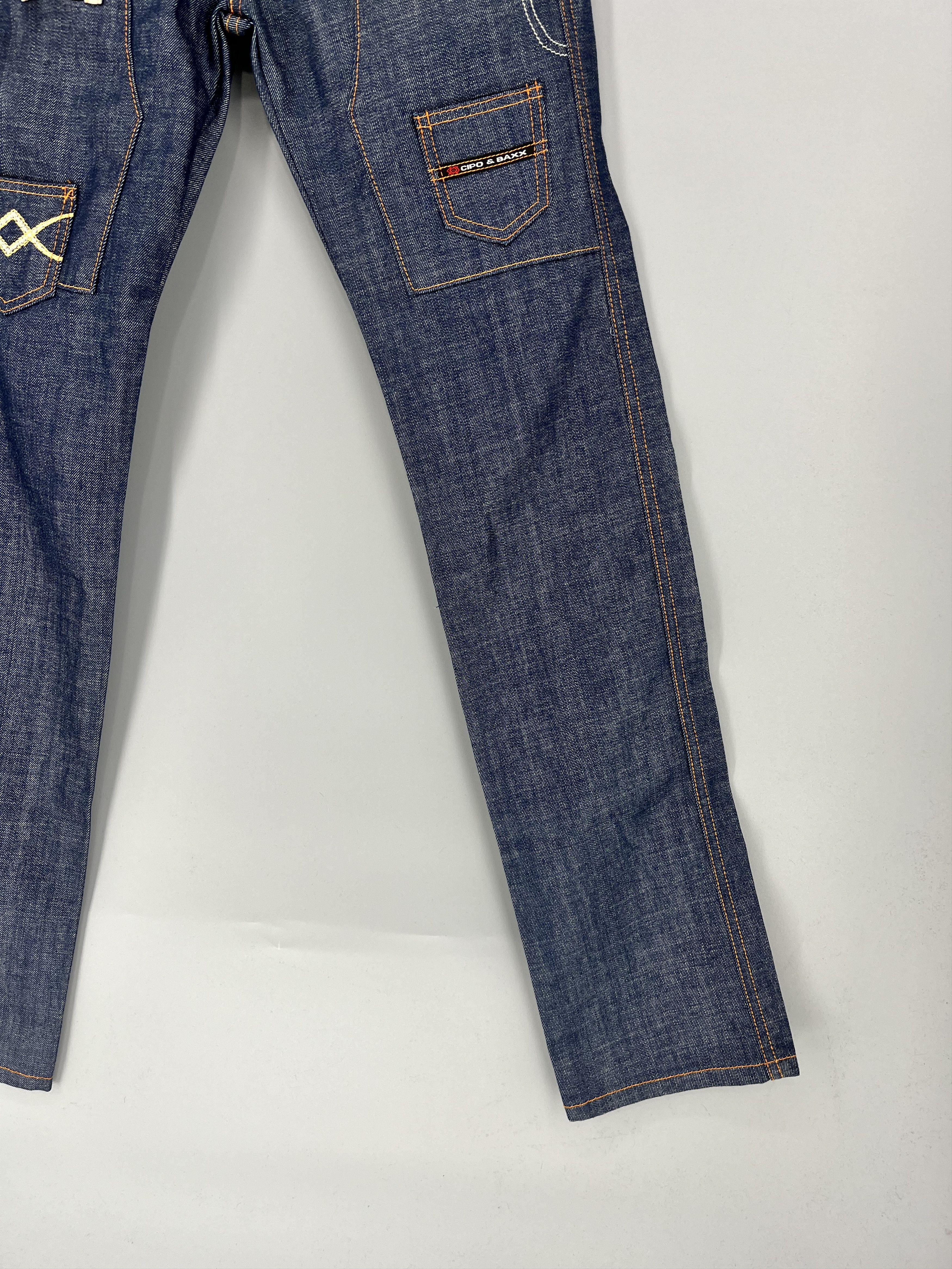Vintage Vintage Cipo&Baxx Crazy Avant Garde Designer Jeans Size US 27 - 4 Thumbnail