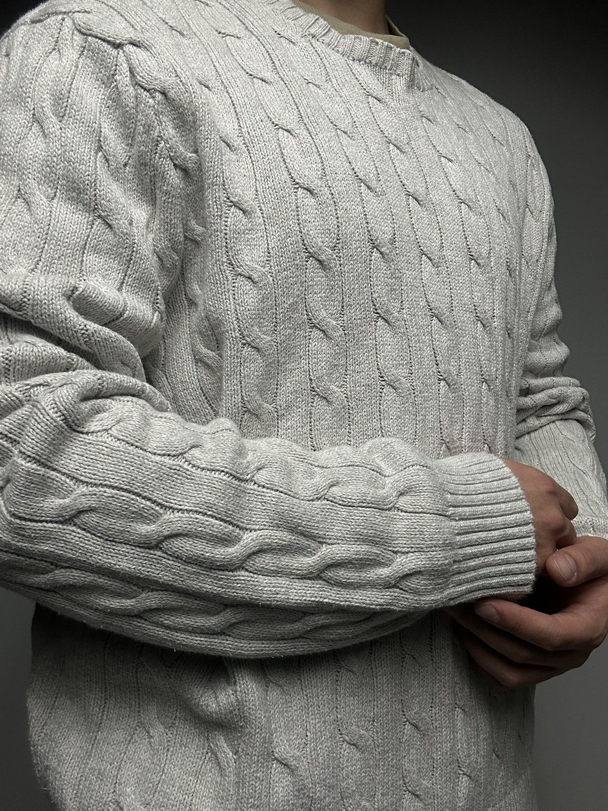 Polo Ralph Lauren Mens Knitwear Polo Ralph Lauren Cable Sweater Oldmoney Size US XXL / EU 58 / 5 - 8 Thumbnail