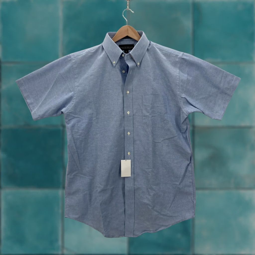 Croft & Barrow Croft & Barrow Shirt Mens 17 36 Red Wrinkle-Resistant Oxford  L/S Cotton/Poly Dress Shirt Mens 17 36 Red + Button-Down Collar Long Sleeve  | Grailed