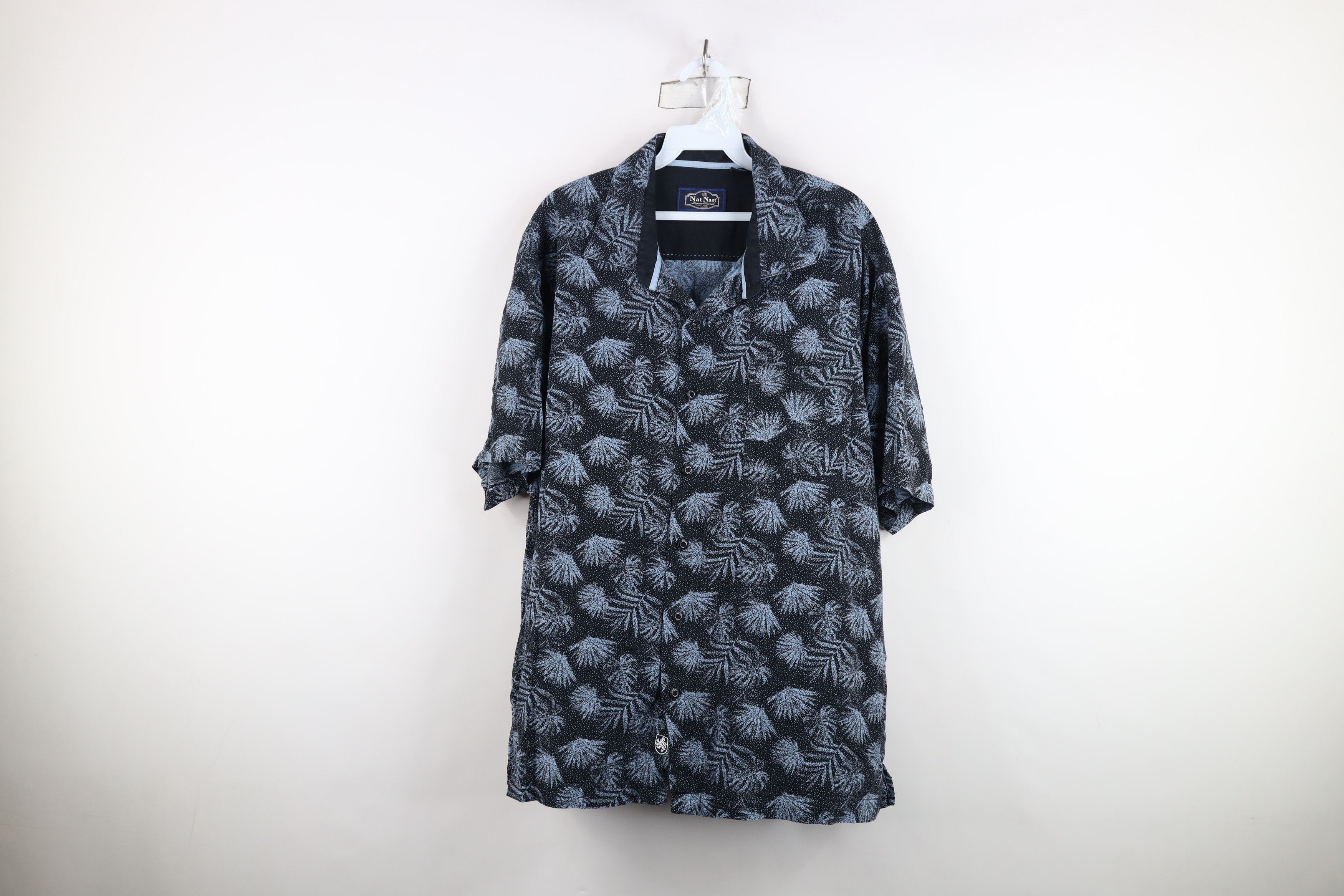 Nat Nast Nat Nast Luxury Originals Palm Leaf Hawaiian Button Shirt Size US XL / EU 56 / 4 - 1 Thumbnail