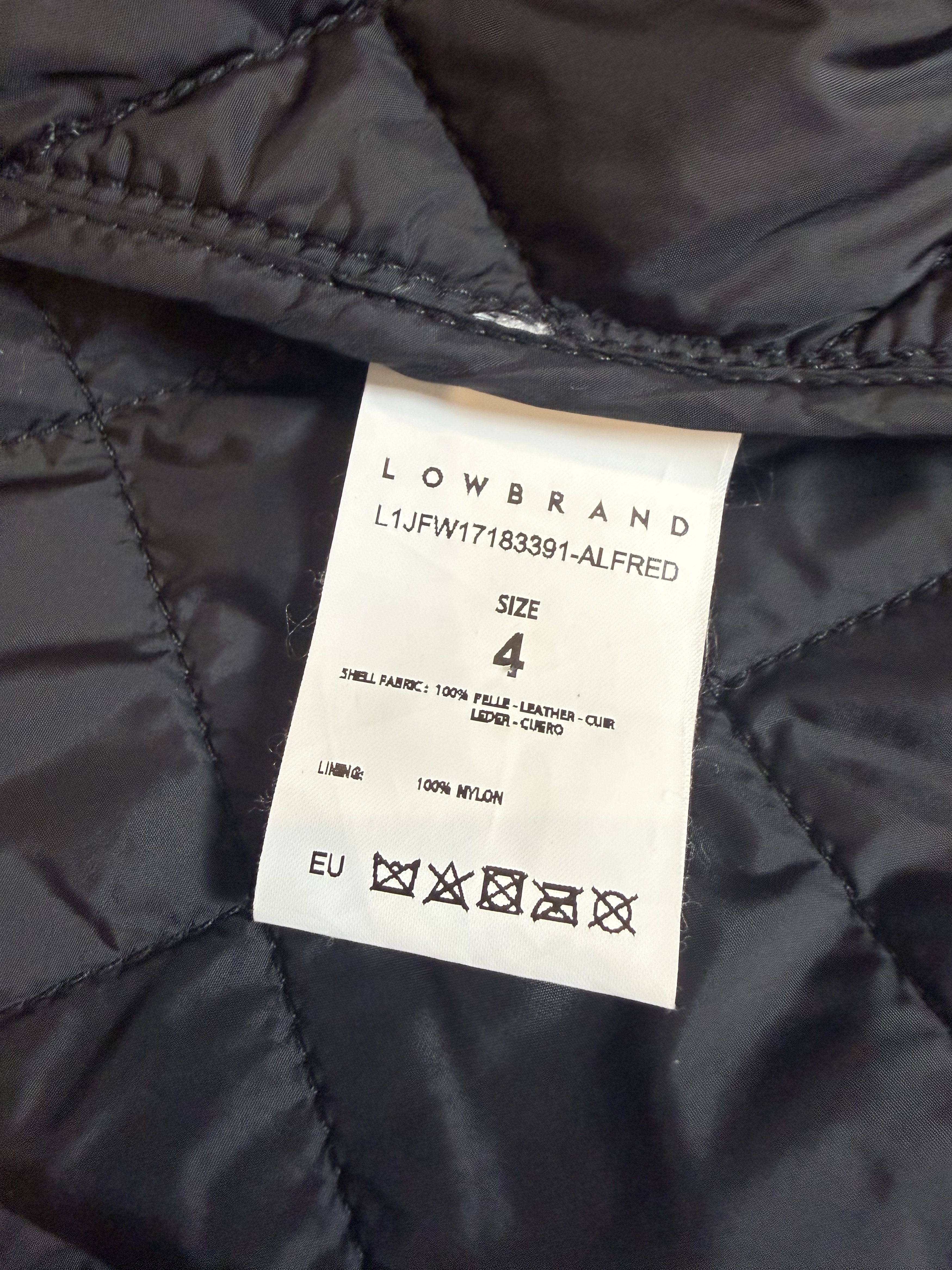 Low Brand Low Brand "Alfred" Quilted Leather Bomber Jacket (L/XL) Size US XL / EU 56 / 4 - 3 Thumbnail