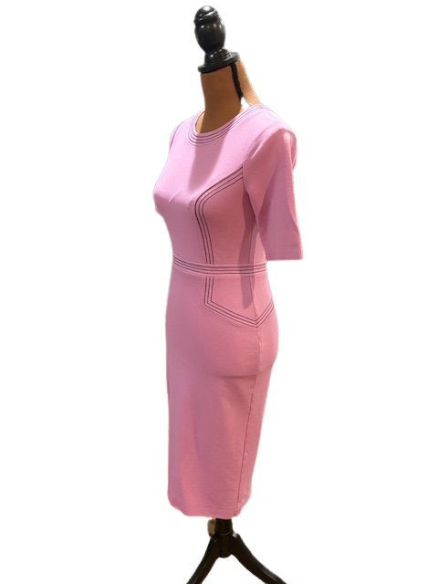 Boden Purple Fitted Ponte Short Sleeve Crew Neck Dress Size XS / US 0-2 / IT 36-38 - 5 Thumbnail