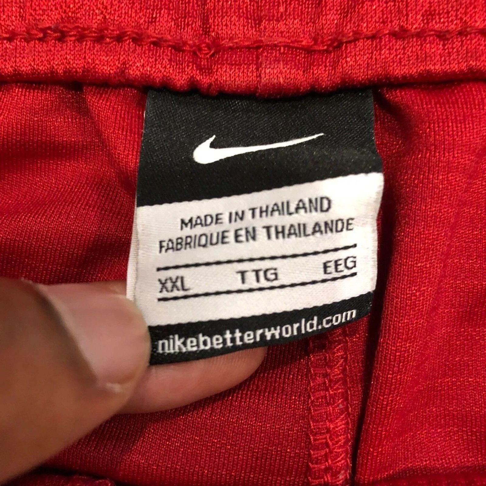 Nike × Vintage Nike Sportswear Shorts Mens 2XL Red Swoosh Pocketed Pants Size US 36 / EU 52 - 5 Thumbnail