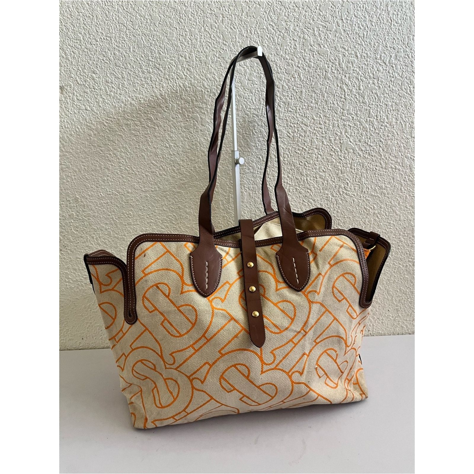 Burberry Burberry TB canvas tote bag Size ONE SIZE - 2 Thumbnail