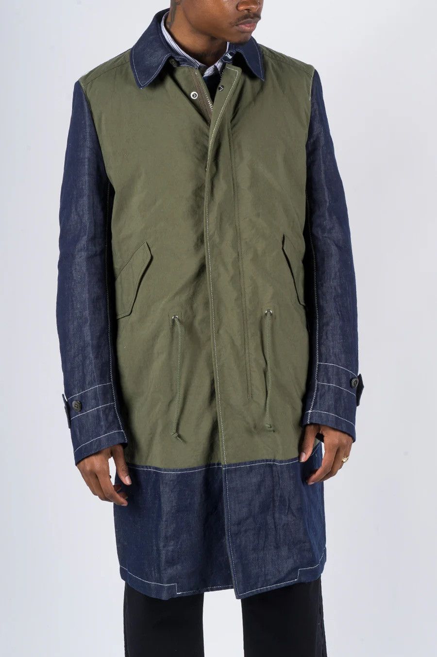 Junya Watanabe SS20 Nylon Denim Coat Size US L / EU 52-54 / 3 - 1 Thumbnail
