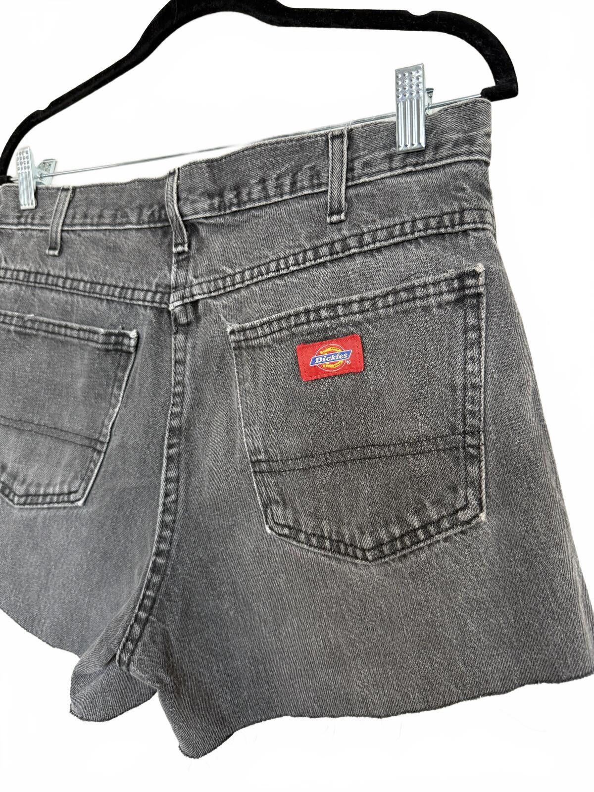 Dickies Men Dickies Black Denim Cut Off Shorts Size US 33 - 2 Thumbnail