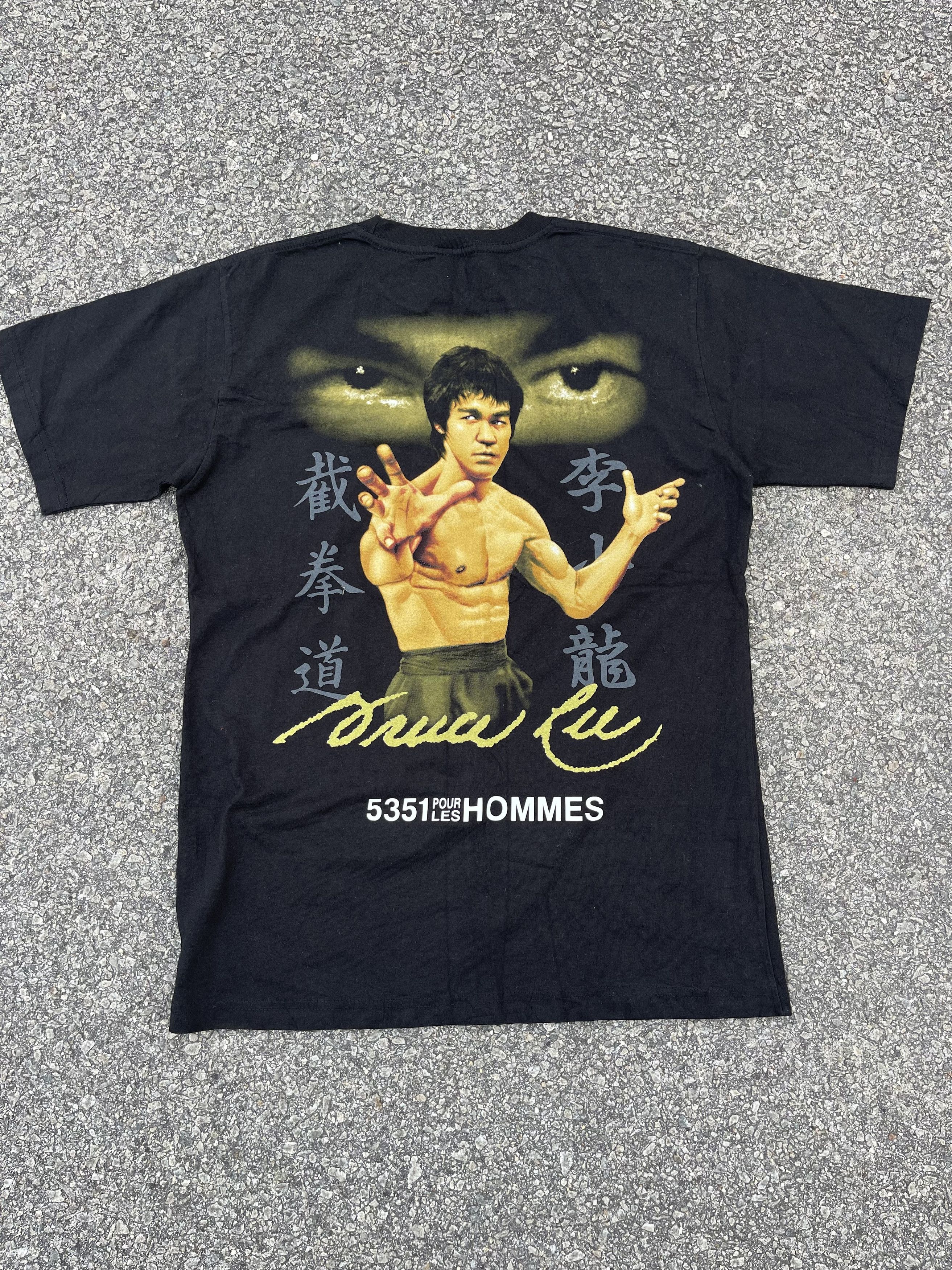 5351 POUR LES HOMMES × Vintage Vintage 5351 Pour Les Hommes x Bruce Lee Black Tee Size M Size US M / EU 48-50 / 2 - 7 Thumbnail