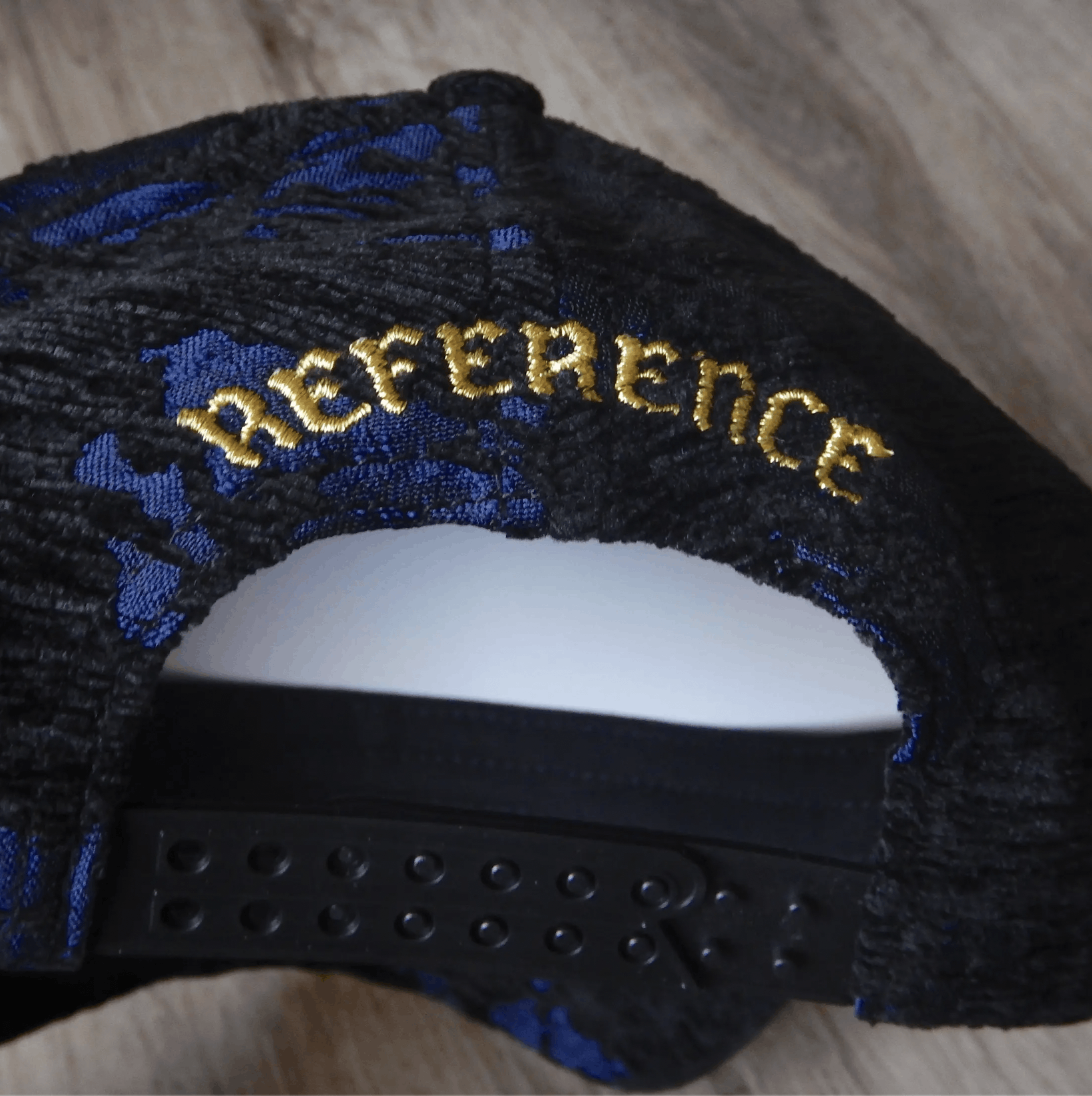 Other Reference Co Ltd. Brand "Luxe" Black/Blue Woven Hat Size ONE SIZE - 4 Thumbnail