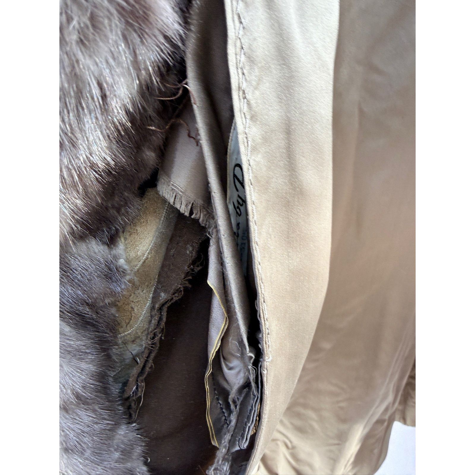 Vintage Vintage 60s Blue Iris Mink Coat by Furs by Robert Detroit Size M / US 6-8 / IT 42-44 - 17 Thumbnail