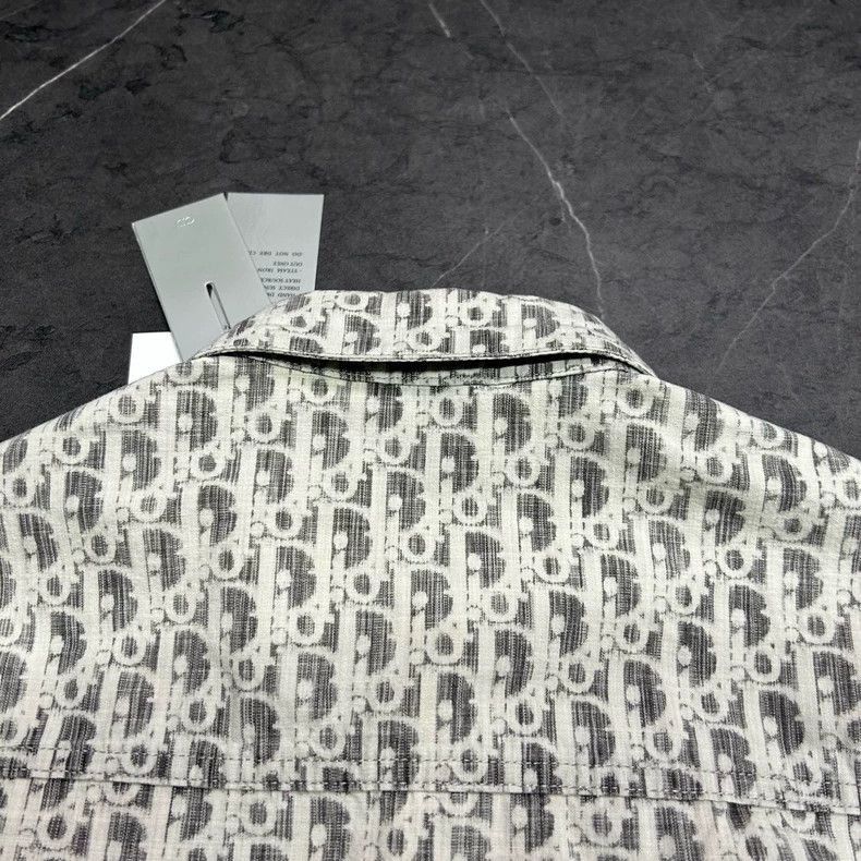 Dior Dior Grey Logo Denim Shirt Jacket-2506 Size US M / EU 48-50 / 2 - 5 Thumbnail