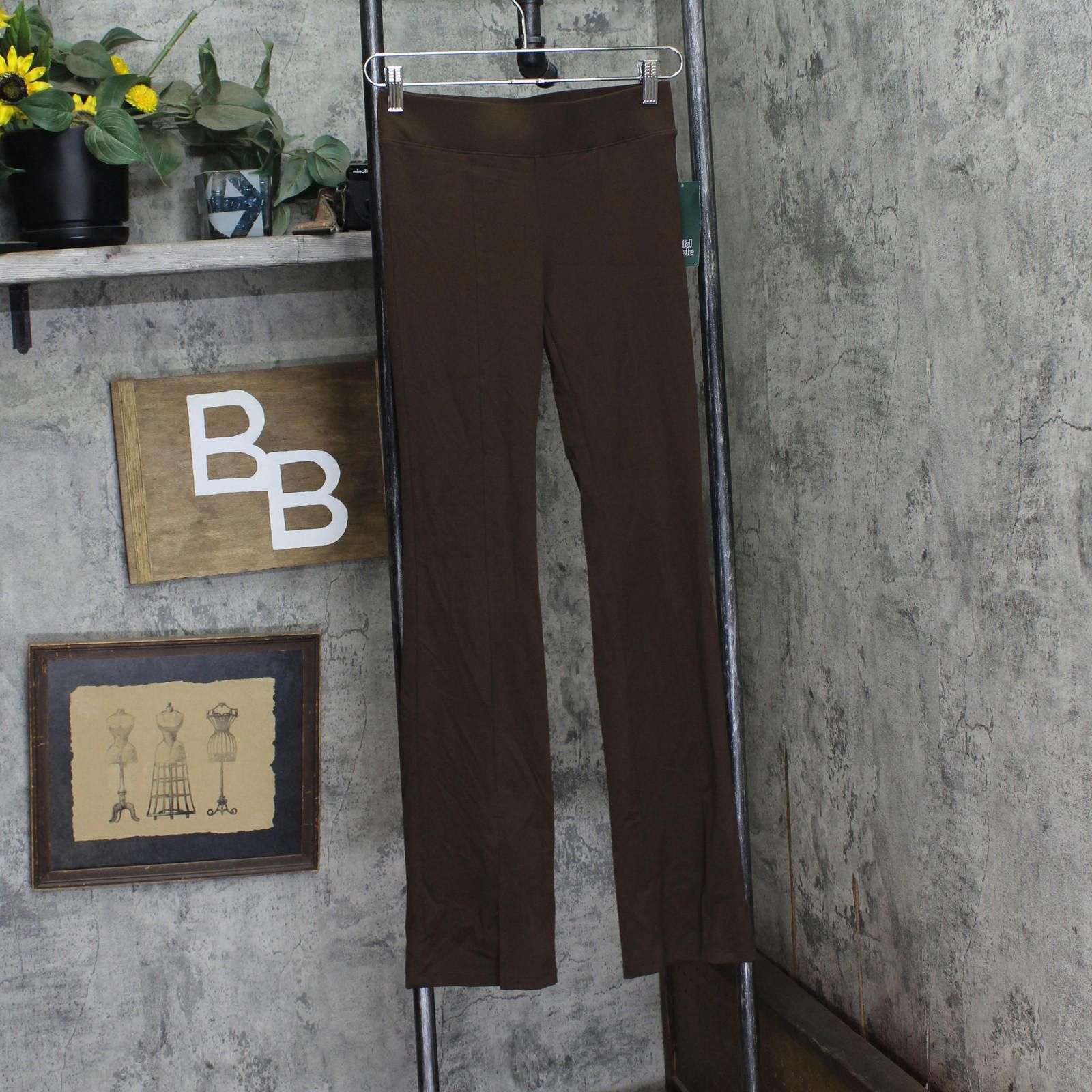 Designer Nwt Wild Fable Ribbed Flare Leggings 90903157 Dark Brown Xs Size 26" / US 2 / IT 38 - 1 Thumbnail