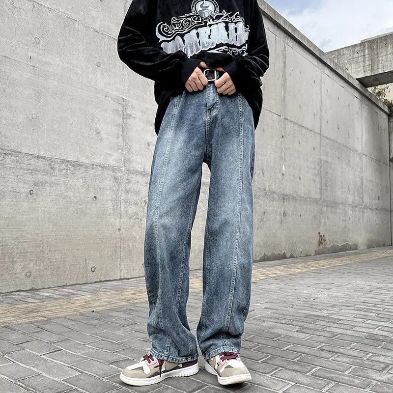 Japanese Brand × Jean Retro loose wide leg hip-hop jeans Size US 32 / EU 48 - 2 Thumbnail
