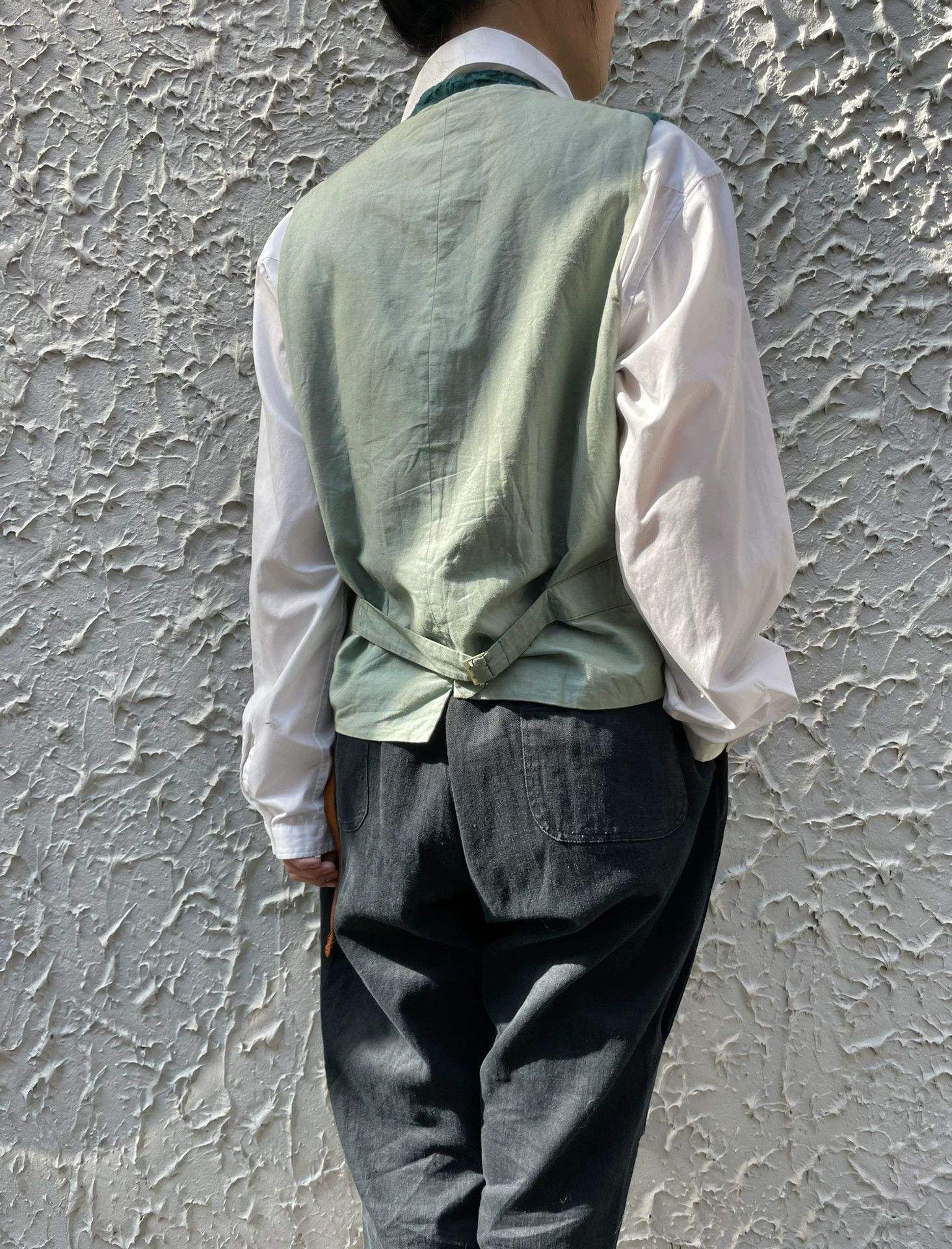 Yohji Yamamoto YOHJI YAMAMOTO 1992ss Teal Openwork Knit Vest M Size US M / EU 48-50 / 2 - 8 Thumbnail