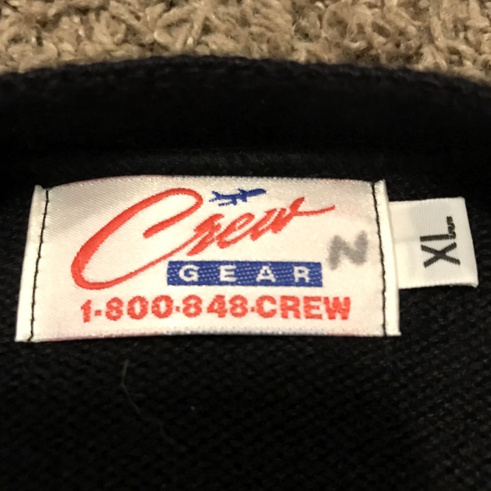 Vintage VINTAGE Crew Gear Sweater Cardigan Black Stewardess/Flight Attendant A30 XL Size XL / US 12-14 / IT 48-50 - 2 Thumbnail