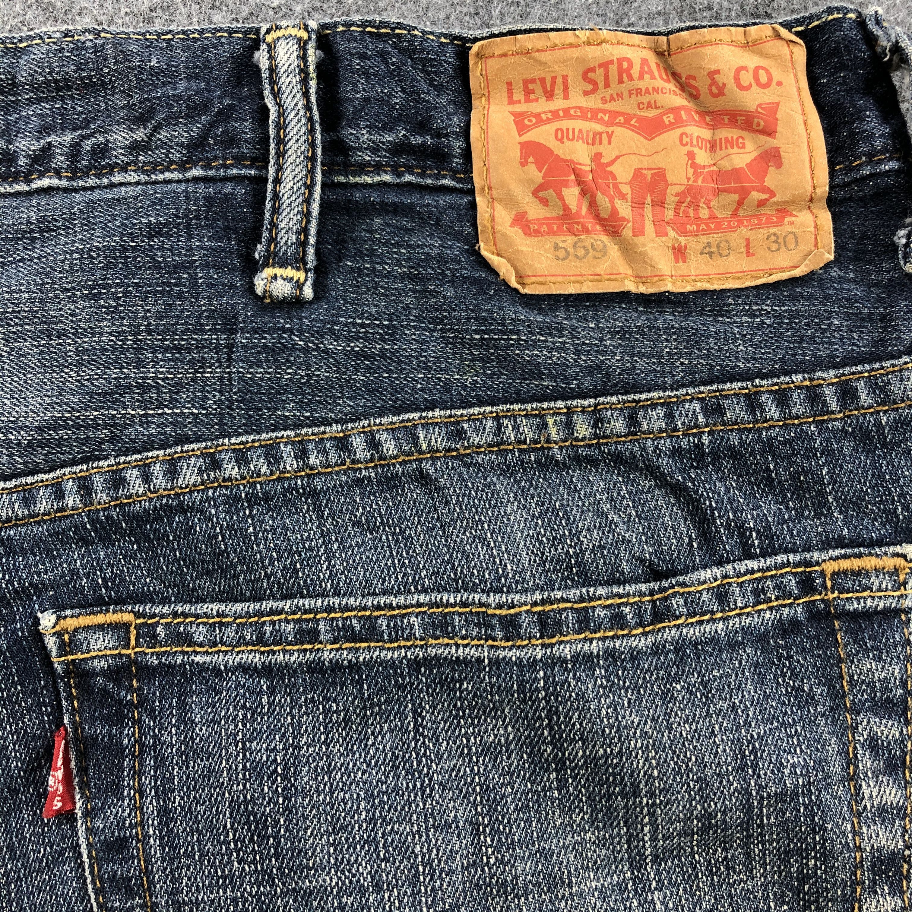 Levi's Vintage Dark Levis 569 Jeans- J1364 Size US 43 - 5 Thumbnail