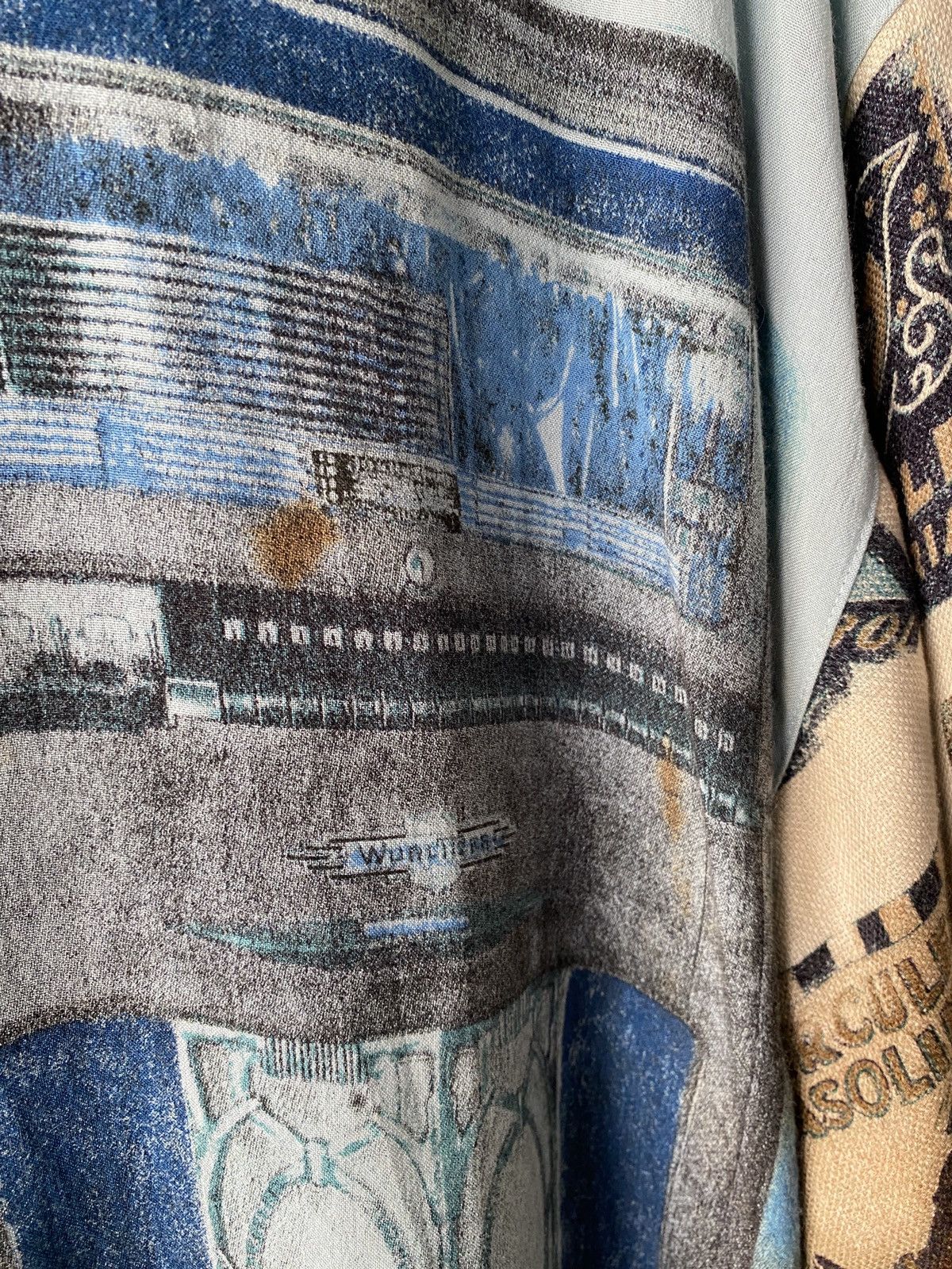 Japanese Brand × Vintage 1990s - Pia Sports Overprint Button Up Shirt Size US XL / EU 56 / 4 - 11 Thumbnail