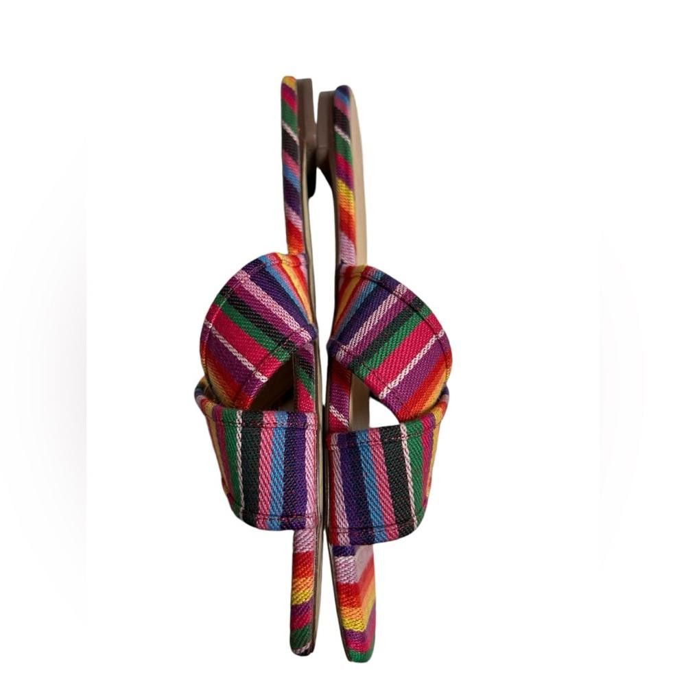 J.Crew J. Crew l Multicolor Rainbow Textile Slide On Sandals 7.5 Size US 7.5 / IT 37.5 - 4 Thumbnail