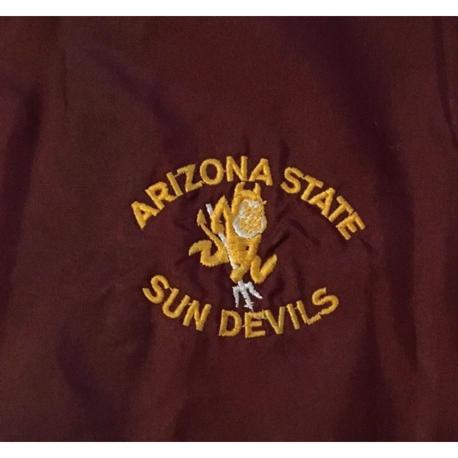 Vintage Vtg 70s ASU Sun Devils Faded Distress Jacket S USA College Track PE Grunge 80s Size US S / EU 44-46 / 1 - 2 Thumbnail