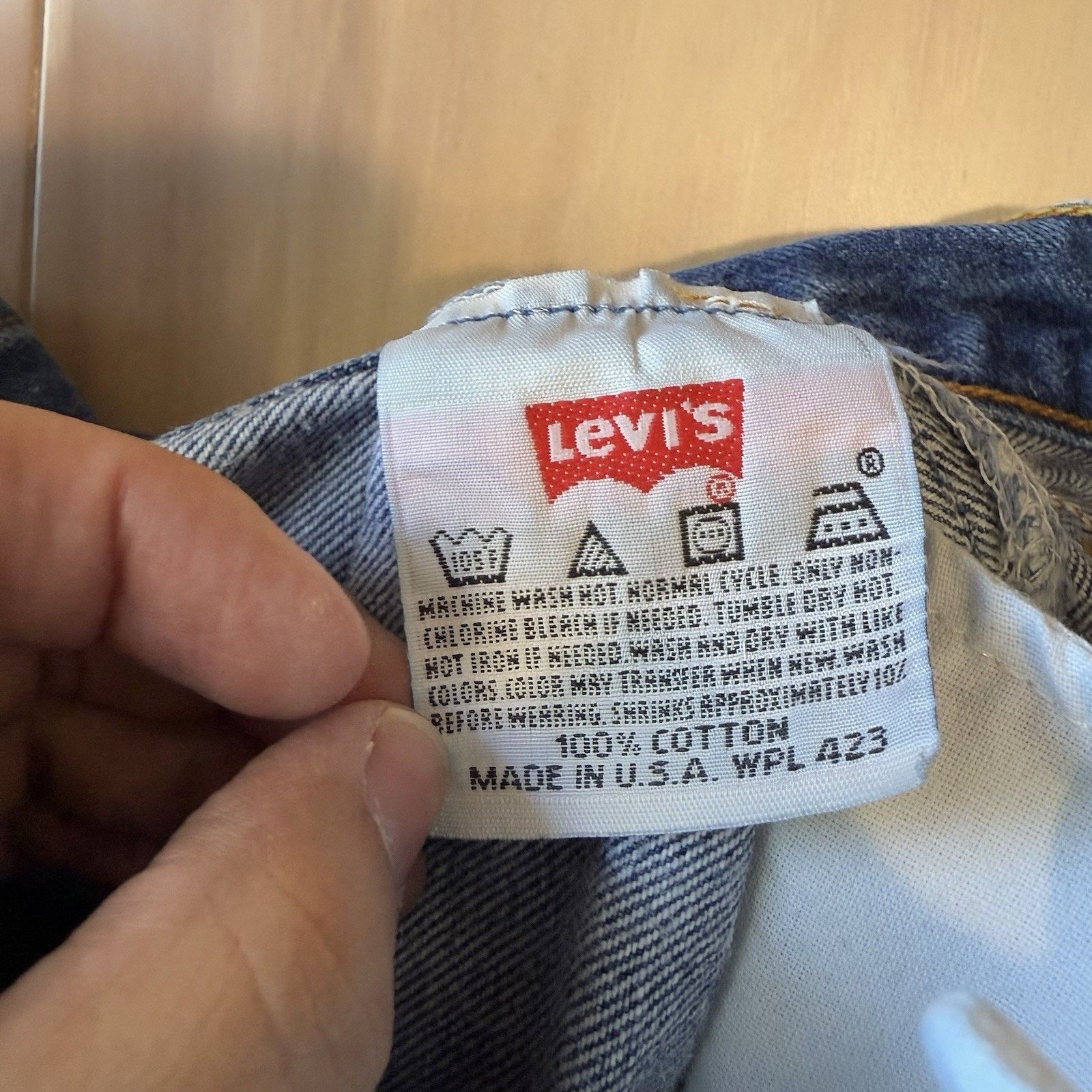 Levi's × Vintage Vintage Levis 501 Jeans 33 Blue 90s Made in USA Workwear Size US 33 - 6 Thumbnail