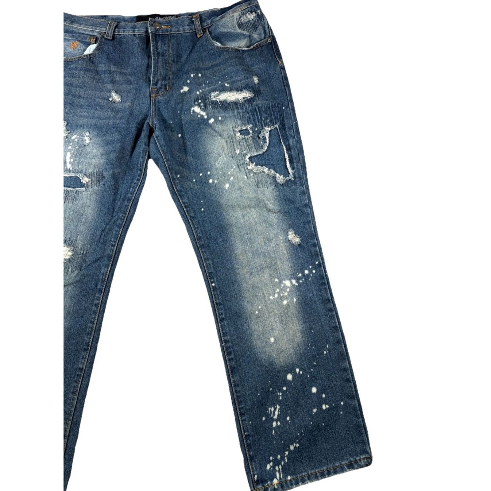 Rocawear Rocawear Jeans Mens 40x30 Blue Hip Hop Y2K Denim Acid Wash Baggy Streetwear Shirt? Size US 40 / EU 56 - 2 Thumbnail