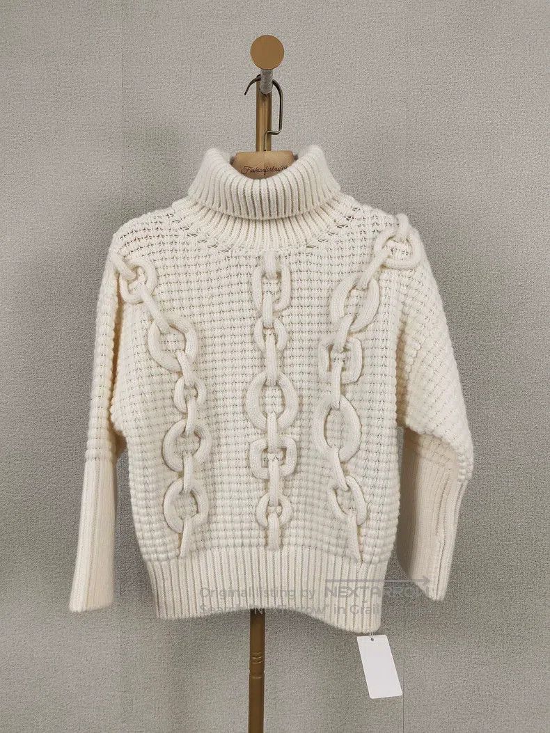Hermes Hermes Ladies High Neck Knit Top Size XS / US 0-2 / IT 36-38 - 1 Thumbnail