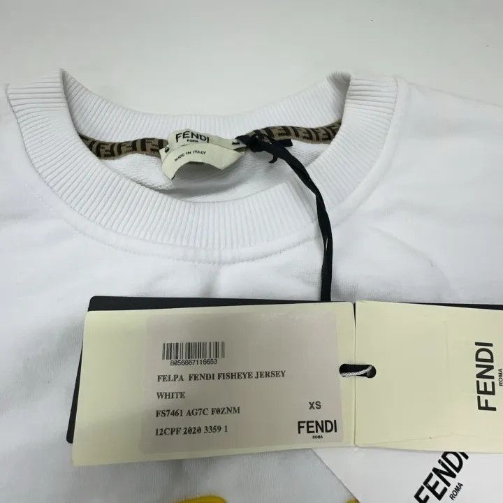 Fendi Fendi FW21 Cropped Sweatshirt with Removable Sleeves -2507 Size XS / US 0-2 / IT 36-38 - 4 Thumbnail