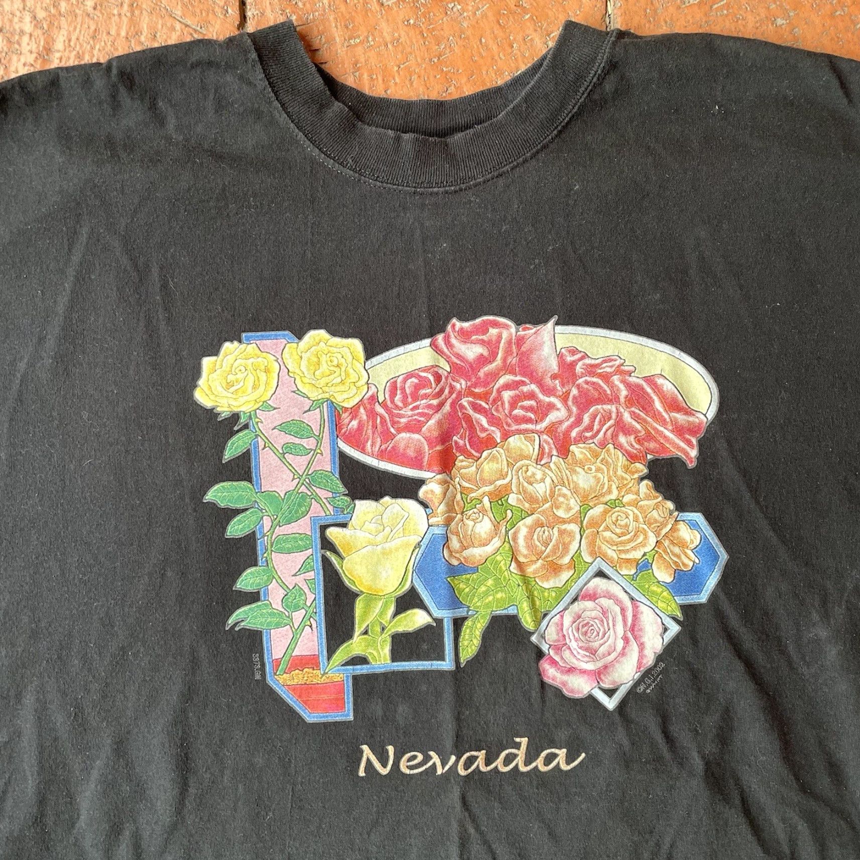 Hanes VINTAGE Hanes Beefy-T Black 3XL T-Shirt Graphic Print Nevada Y2K Tourist T-Shirt Mens 90s USA Southwestern Graphic Print Hanes Beefy-T Size US XXL / EU 58 / 5 - 2 Thumbnail