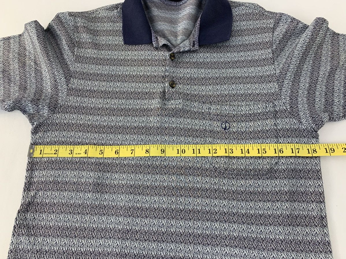 Alfred Dunhill 90s Dunhill Made In Italy Striped Single Pocket Polo Tee Size US S / EU 44-46 / 1 - 9 Thumbnail