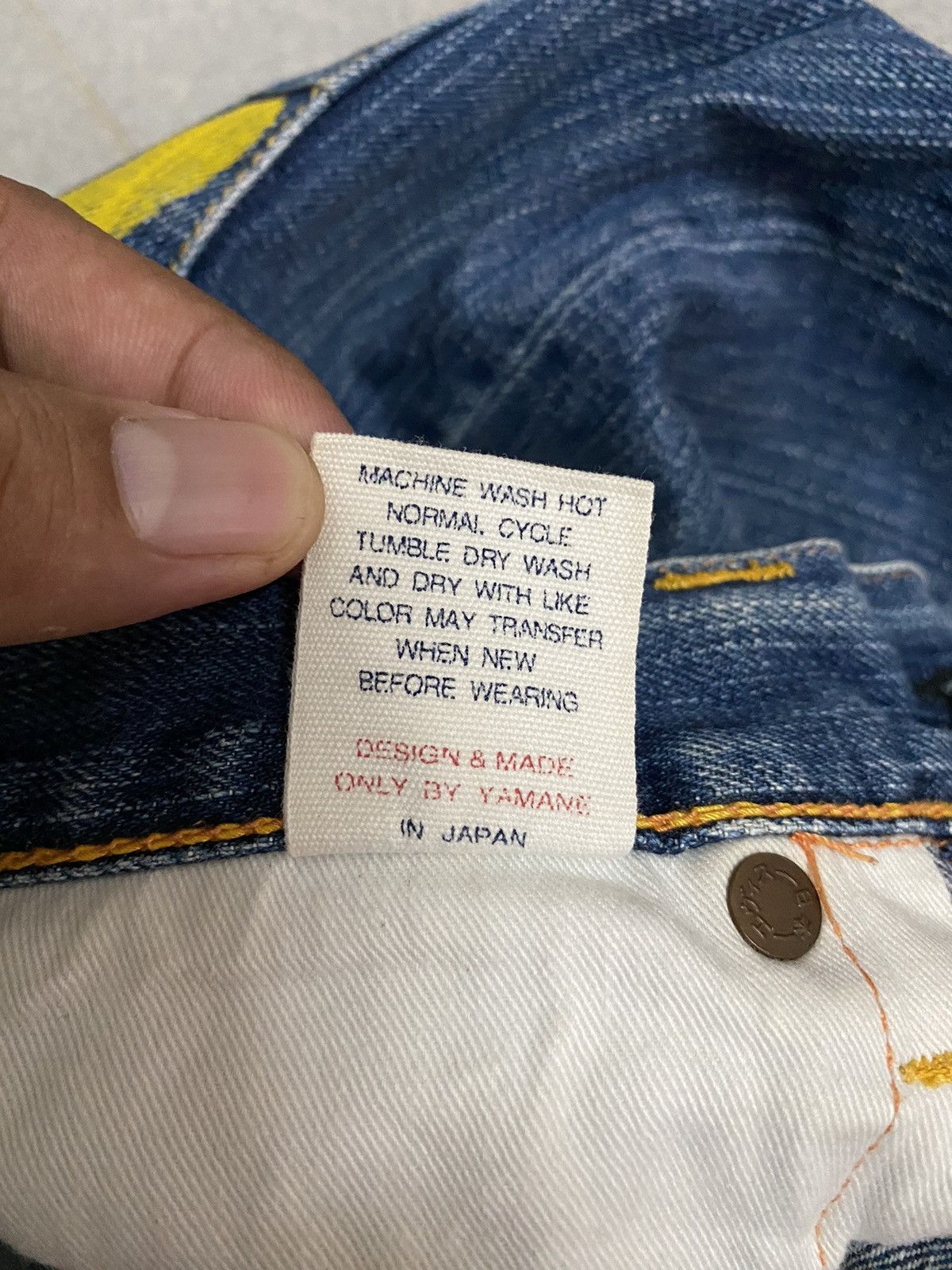 offer Vintage Evisu Distress Denim Jeans