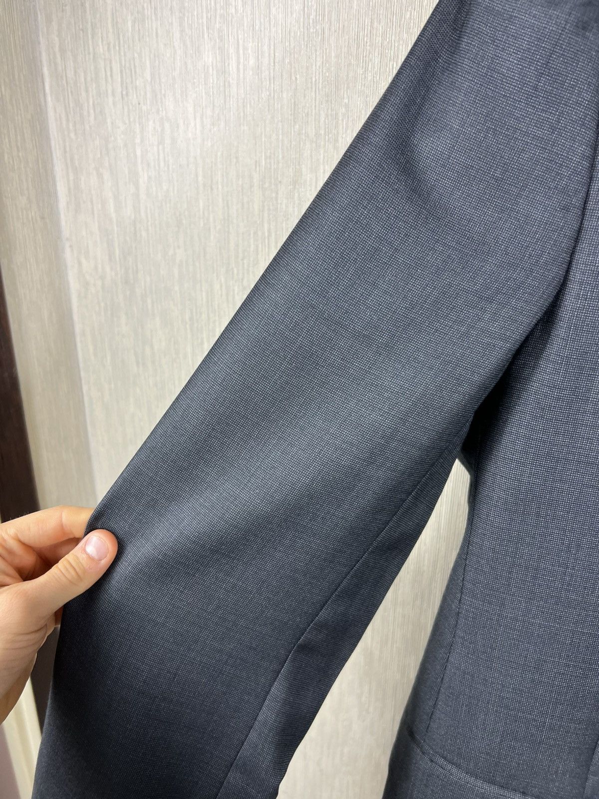 Ermenegildo Zegna Ermenegildo Zegna trofeo wool suit blazer jacket dark grey Size 44R - 8 Thumbnail