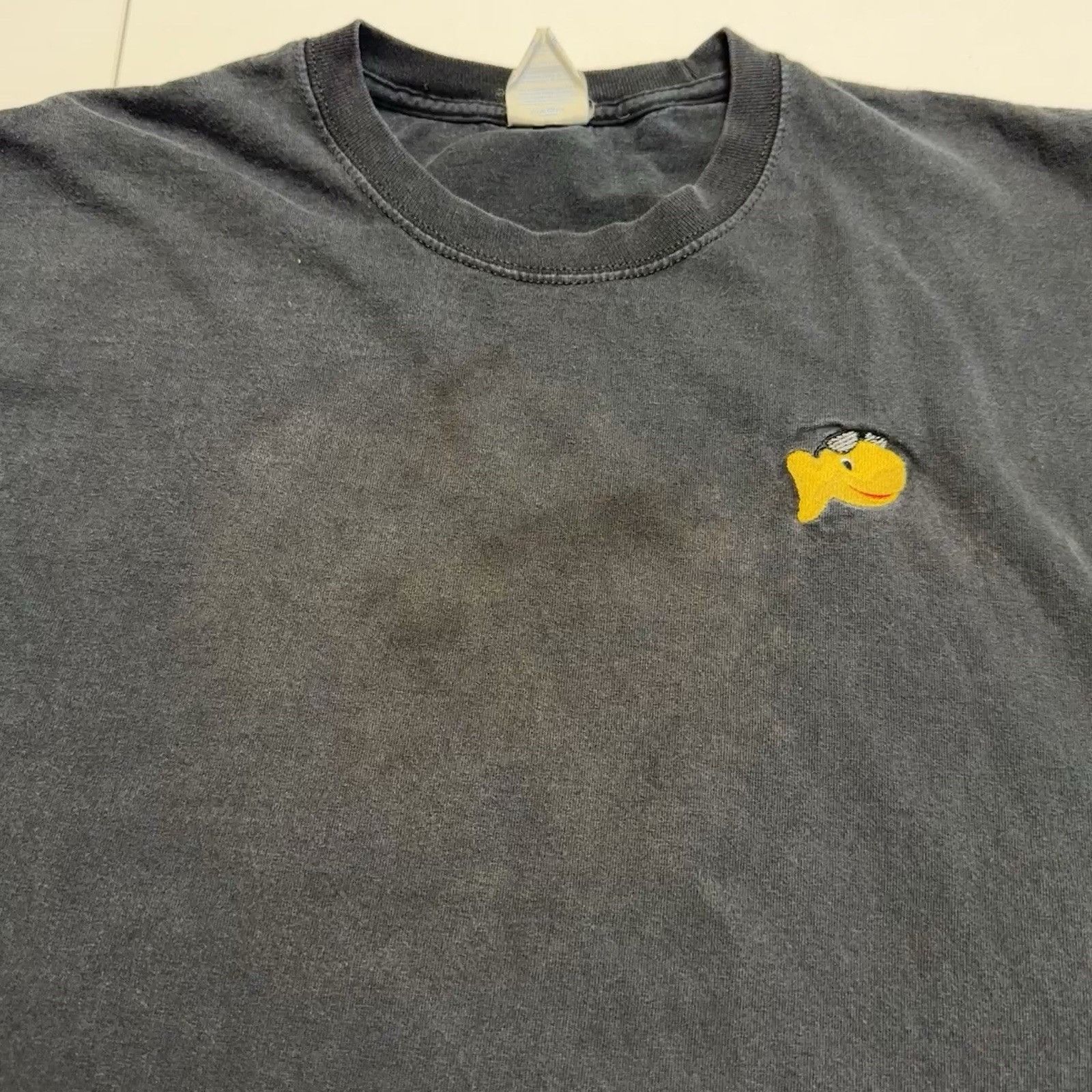 Vintage Goldfish Snack Food T Shirt Mens XL Tall Black Short Sleeve Size US XL / EU 56 / 4 - 4 Thumbnail