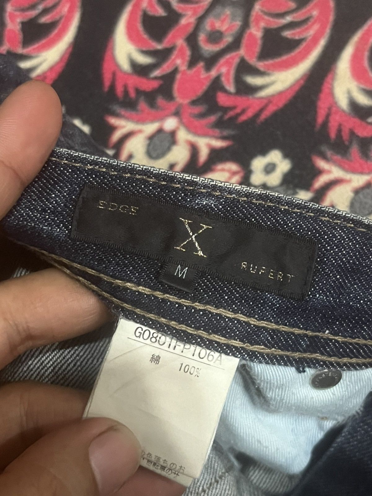 Tornado Mart Japanese Edge x Ruppert Dark Washed Distressed Flare Jeans Size US 30 / EU 46 - 14 Thumbnail