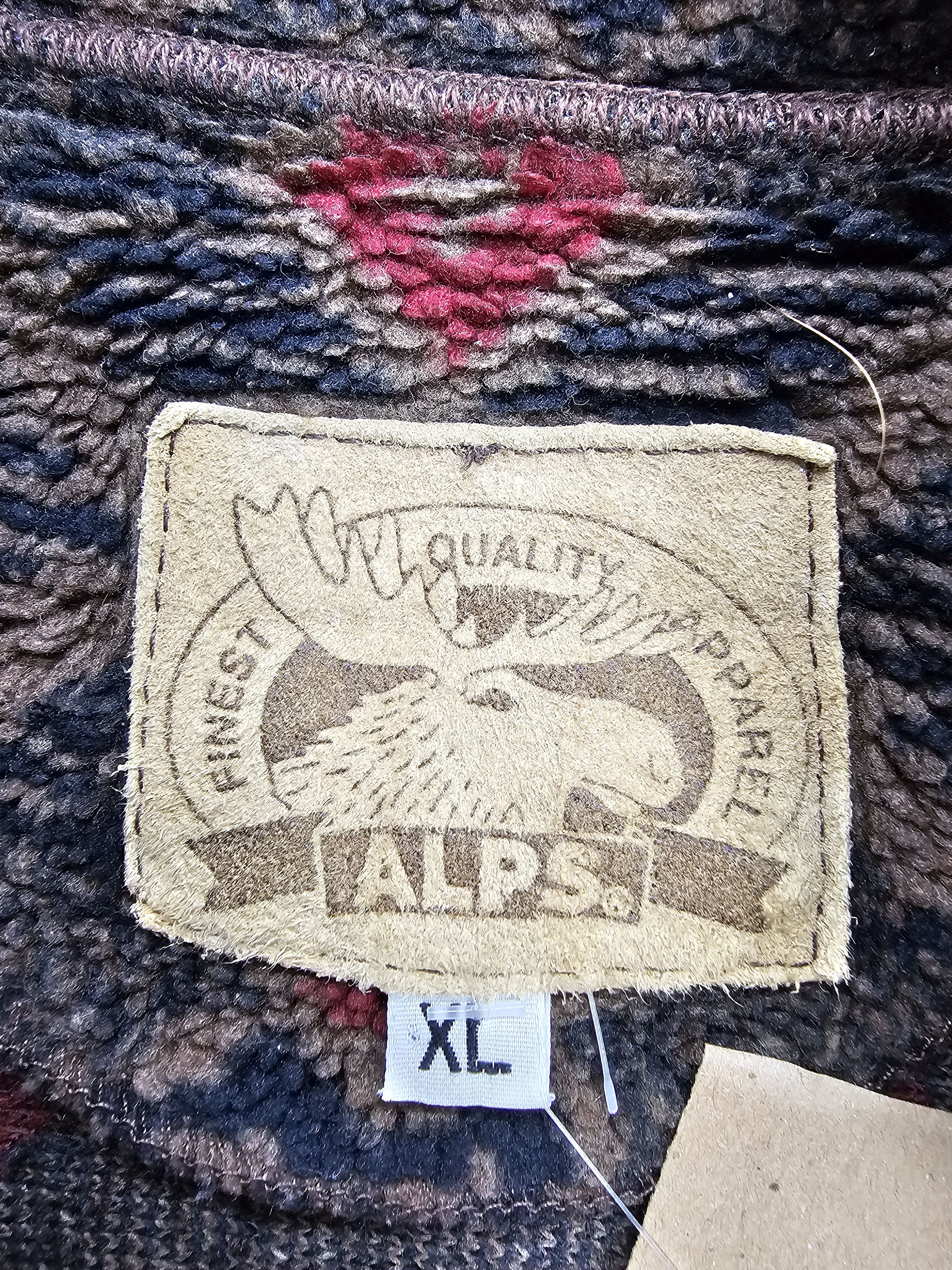 Other Vtg ALPS Aztec Abstract Design Hiking Fleece Jacket J0044 Size US XL / EU 56 / 4 - 10 Thumbnail